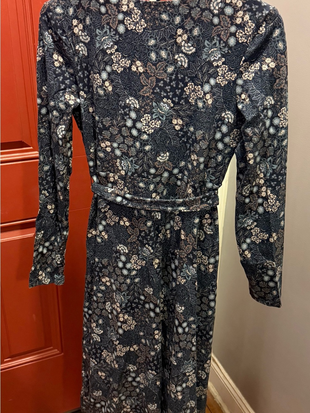 NWOT-PACT ORGANIC FIT & FLARE WRAP DRESS- MEDIUM - Picture 12 of 16